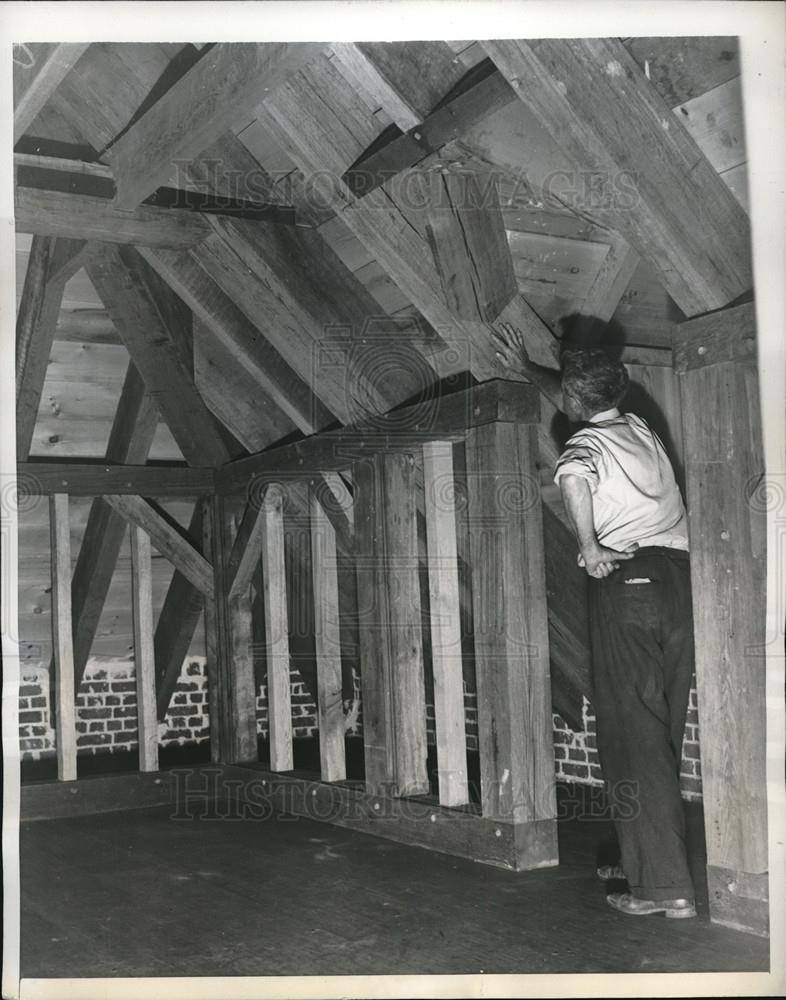 1939 Press Photo Pennsylvania restoring Home of William Penn. - Historic Images