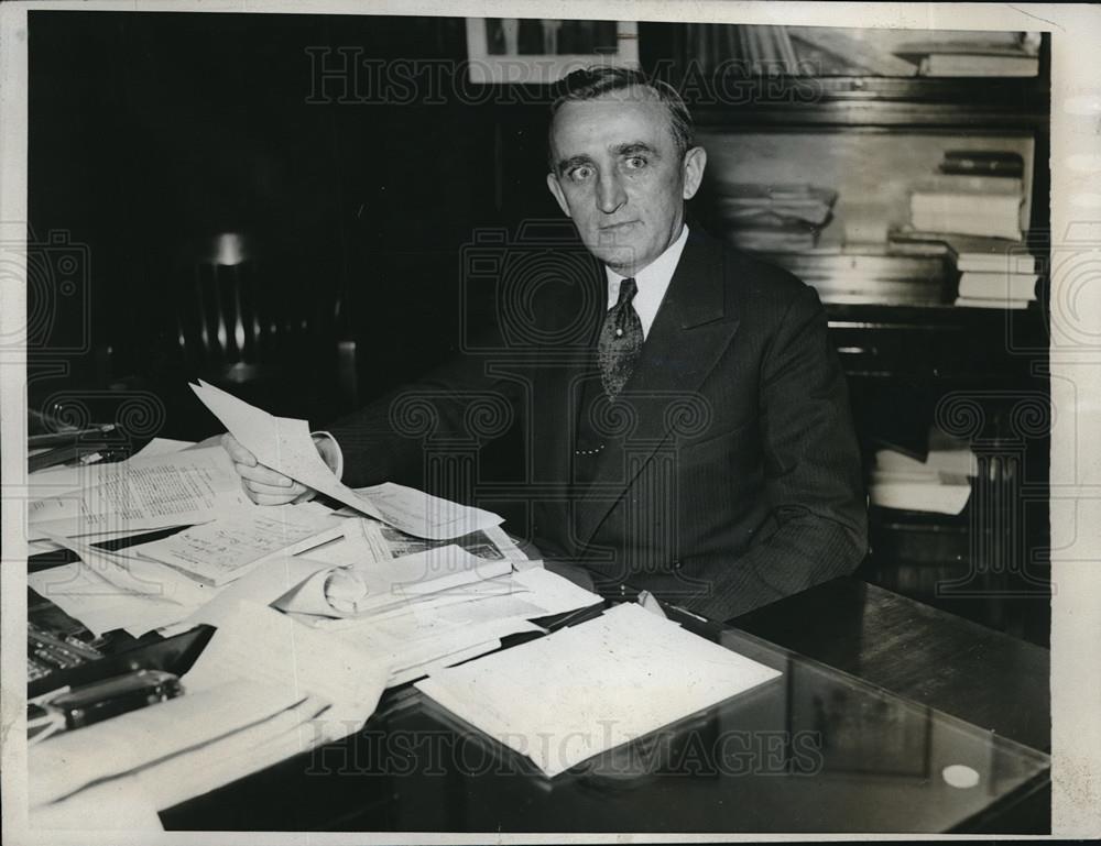 1933 Press Photo First Assistant Postmaster Joseph O Mahoney - Historic Images