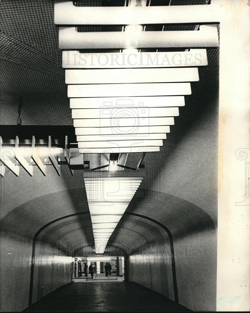 1969 Press Photo Entrance to the Nation Station in the East Side Capital of Pari - Historic Images