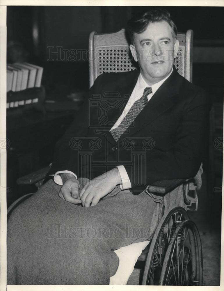 1937 Press Photo William McKirson on his trial for alleged murder of his mother - Historic Images