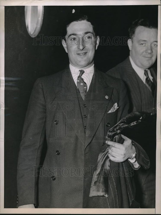 1937 Press Photo James J McGrath and Peter Angelo - Historic Images