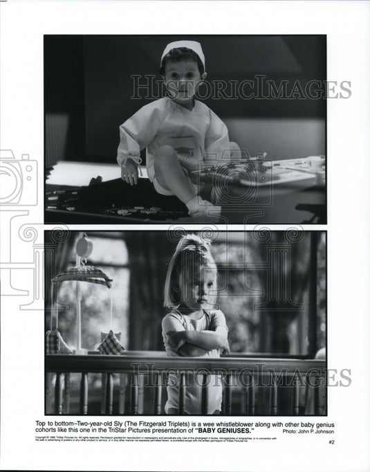 Undated Press Photo The Fitzgerald Triplets in "Baby Geniuses" - cvp47614 - Historic Images