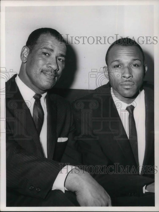 1964 Press Photo John Armstrong George Forbes Dem Councilman Elect Ward 27 - Historic Images