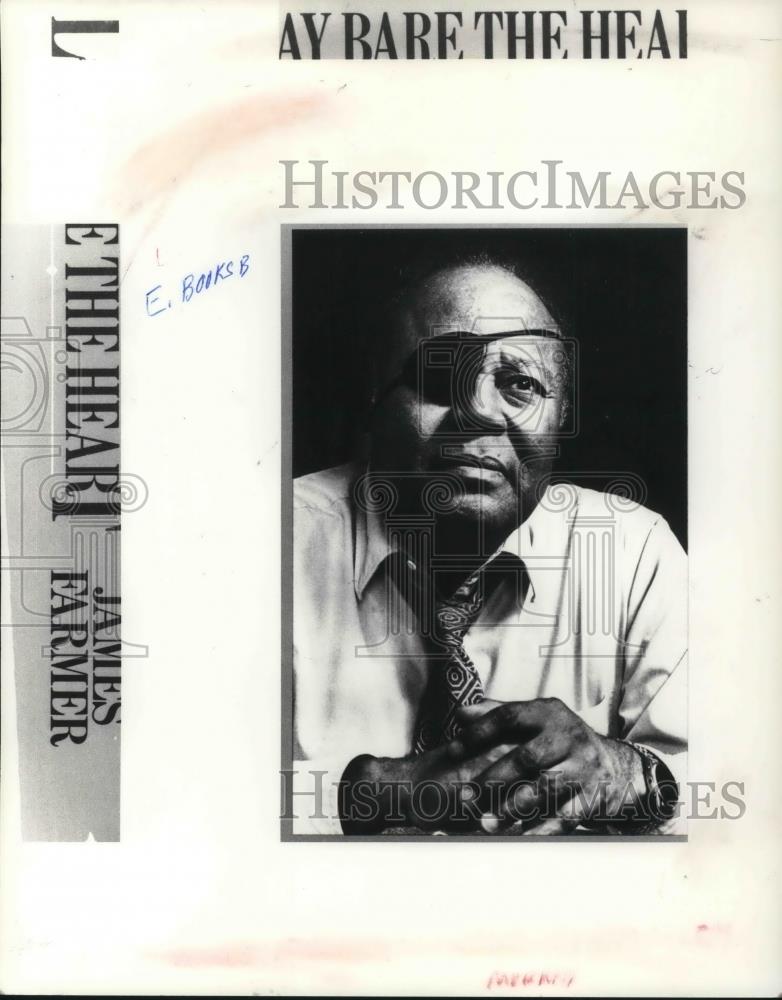 1985 Press Photo James Farmer History Professor - cvp12871 - Historic Images