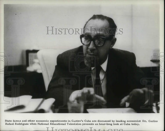Press Photo Dr Carlos Rafael Rodriguez of Cuba - cvp19000 - Historic Images