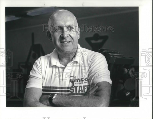 1987 Press Photo Tom Donaldson YMCA Staff Member Prosper - cvp03536 - Historic Images