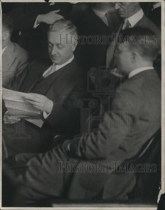 1930 Press Photo Cyrus Eaton Investment Banker & WR Burwell - cvp04568 - Historic Images