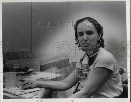 1976 Press Photo Mary Ellen Fleming Pres Cleve Chapter N.O.W - cvp15154 - Historic Images