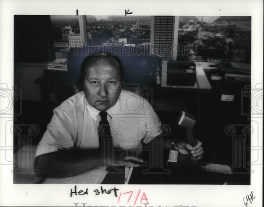 1985 Press Photo Joseph E Griffin Cleveland FBI Special Agent in Charge - Historic Images