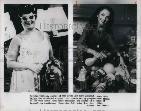 1980 Press Photo Barbara Gibbons Author of The Light Easy Cookbook - cvp11640 - Historic Images
