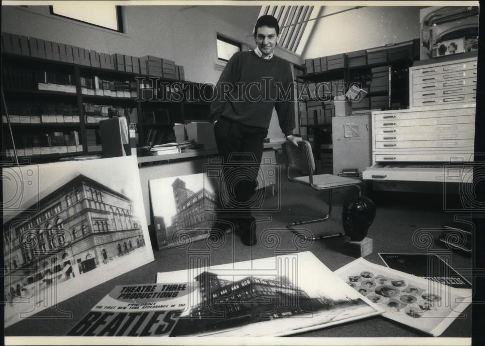 1991 Press Photo Bino Francesconi Archivist Carnegie Hall - cvp14522 - Historic Images