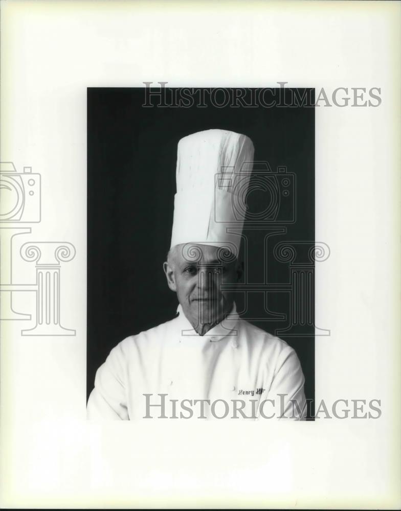 1986 Press Photo Henry Haller Exec Chef The White House - cvp15998 - Historic Images