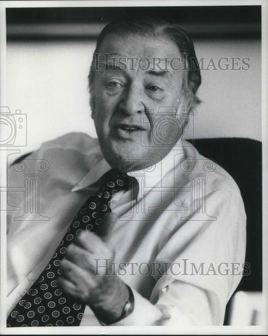 1977 Press Photo Henry Ford II - cvp14273 - Historic Images