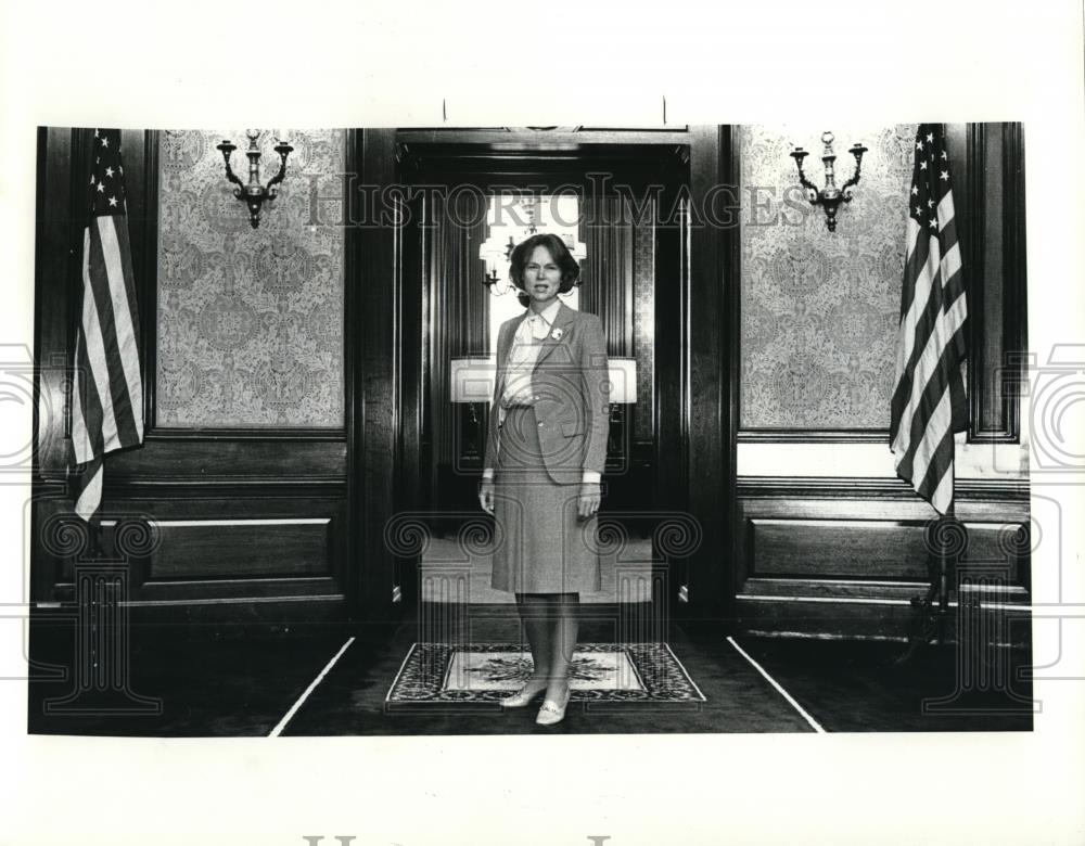 1982 Press Photo Karen Horn, President of Federal Reserve Bank of Cleveland - Historic Images