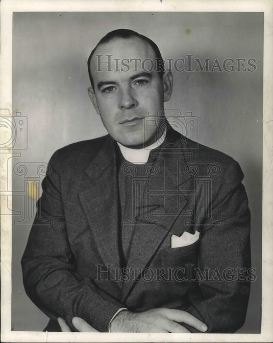 1942 Press Photo Reverend Dorsey Maxfield Dowell Director 2 Episcopal Parishes - Historic Images