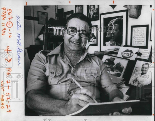 1977 Press Photo Writer Mort Greene - cvp17913 - Historic Images