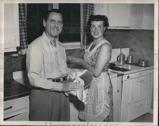1950 Press Photo Don Ebright Nominee for Governor of Ohio and wife Martha - Historic Images