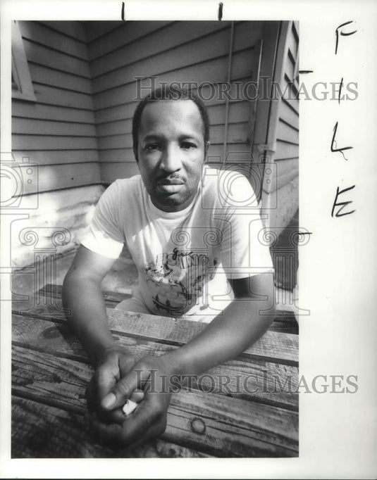 1988 Press Photo George D. Edwards Union Leader for Black Pipefitters - Historic Images