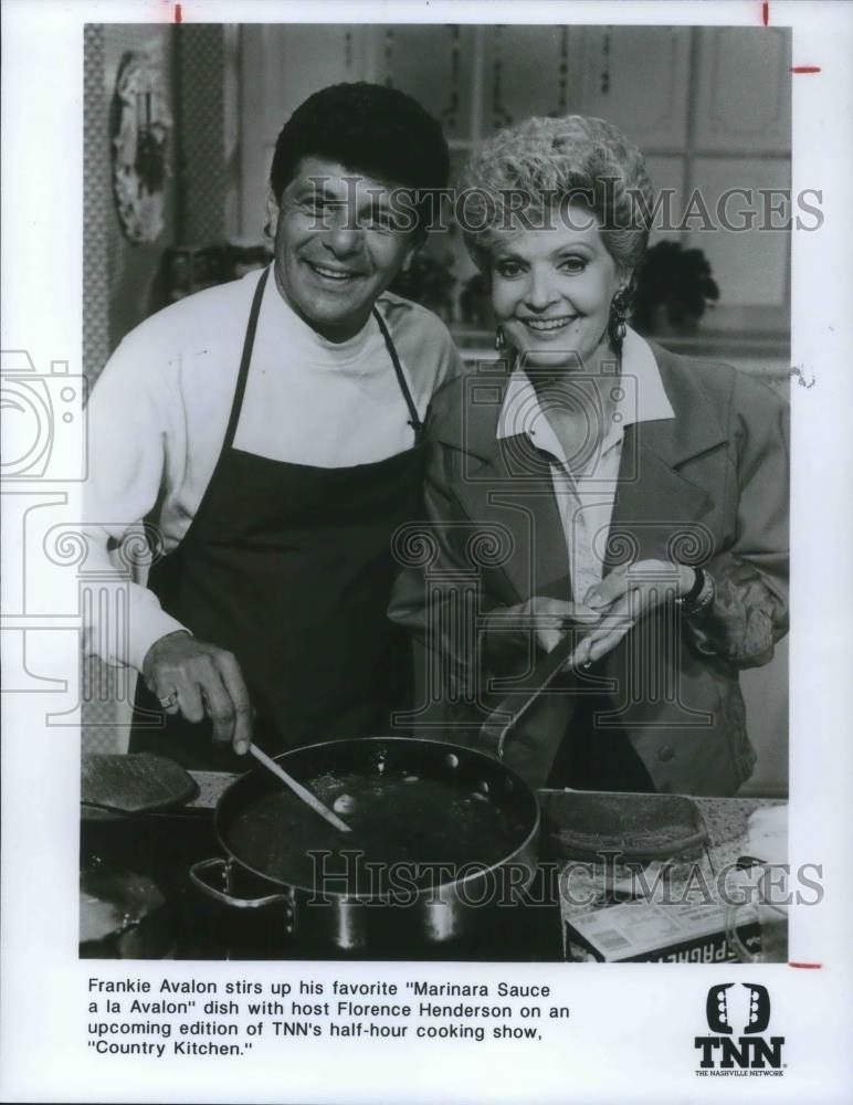 1990 Press Photo Frankie Avalon &amp; Florence Henderson - cvp14083 - Historic Images