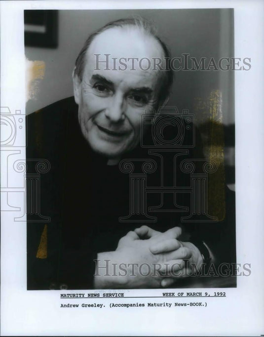 1995 Press Photo Andrew Greeley - cvp16568 - Historic Images