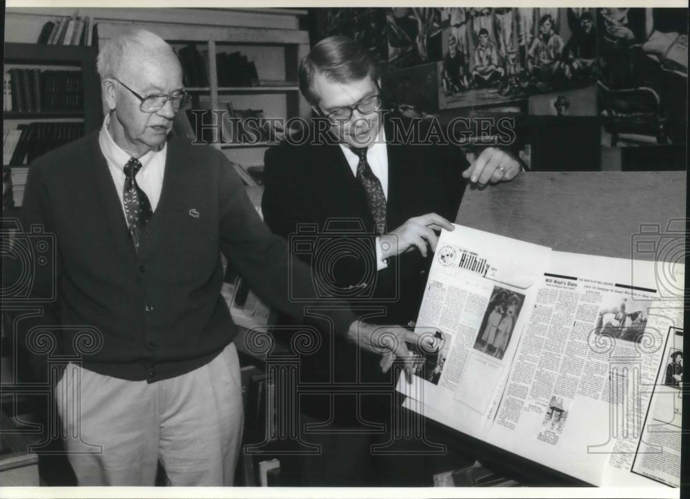 1993 Press Photo Jim Comstock and R.L. Sandy McCauley Publishers Editors - Historic Images