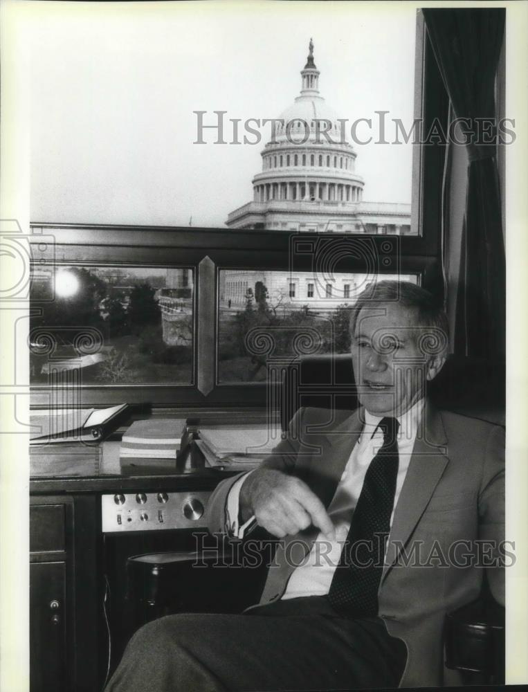1983 Press Photo Rep. Don Edwards D-Calif Rayburn Building Office Washington DC - Historic Images