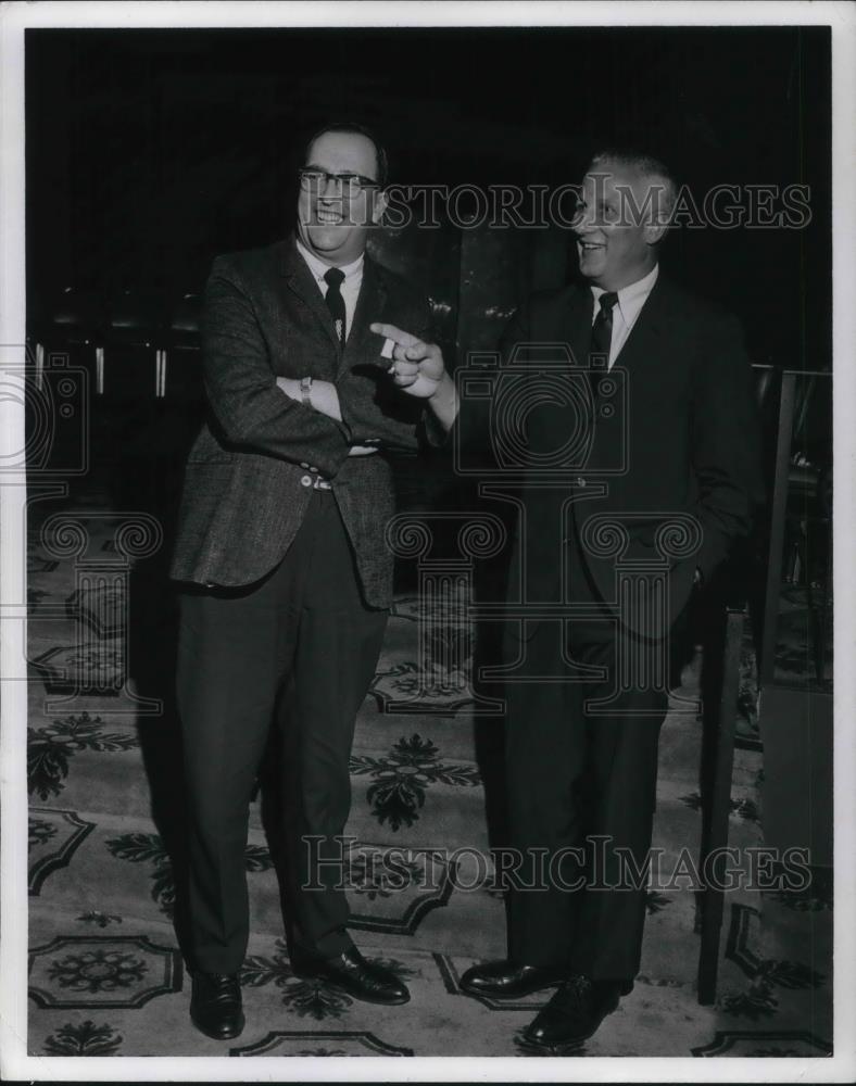 1967 Press Photo Al Rosen &amp; Peter Joseph Franklin - cvp18246 - Historic Images