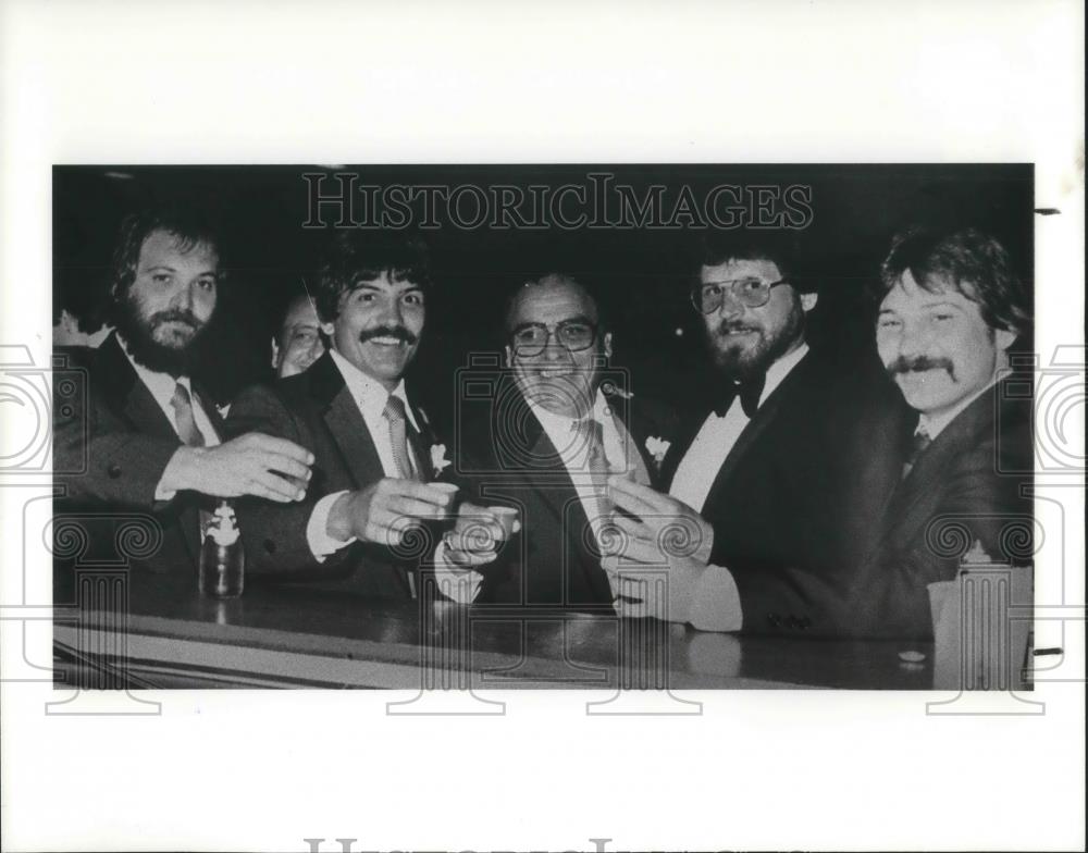 1983 Press Photo Dan Denny Anthony Titus G. and Anthony G. Fortunato - cvp13664 - Historic Images