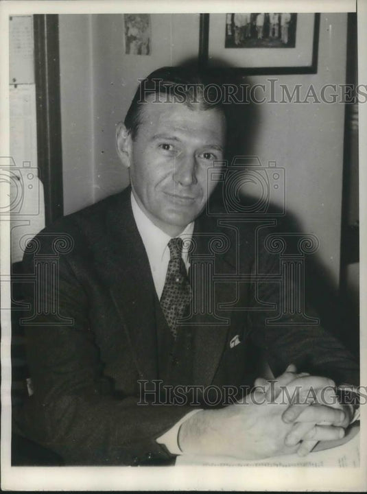 1936 Press Photo Lewis A Douglas Former Budget Director - cvp04451 - Historic Images