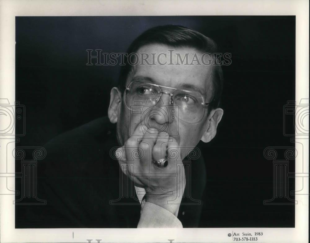 1983 Press Photo Dr. Arthur Hull Hayes Commissioner Food &amp; Drug Administration - Historic Images