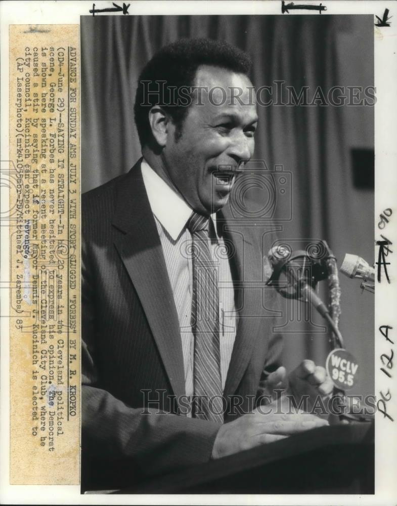 1983 Press Photo George Forbes Politician - cvp15369 - Historic Images