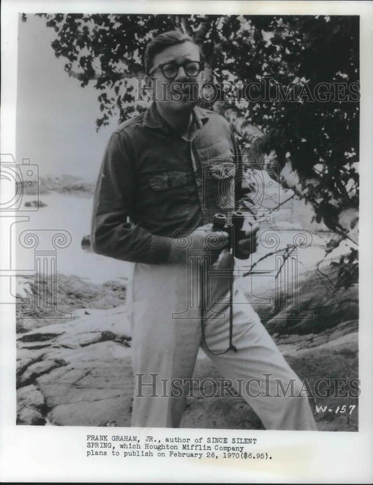 1970 Press Photo Frank Graham Jr. Author of Since Silent Spring - cvp13295 - Historic Images