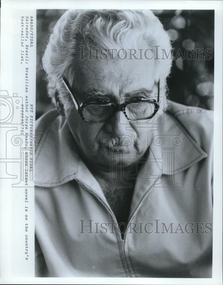 1978 Press Photo Jorge Amado Brazilian Author - cvp01101 - Historic Images