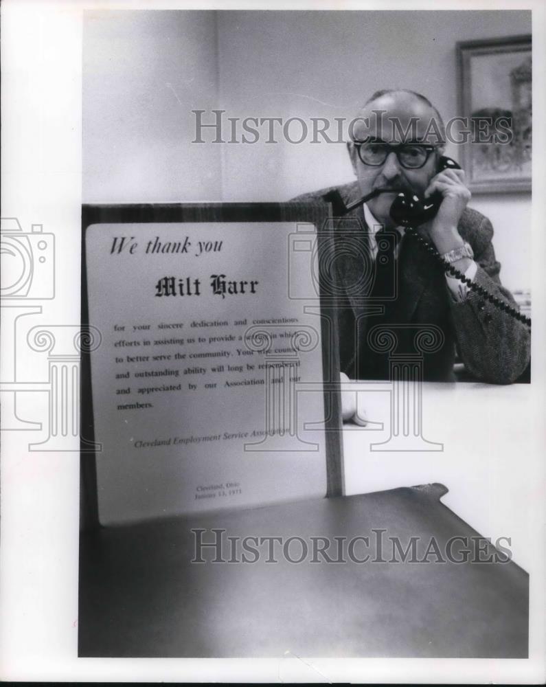 1971 Press Photo Milt Harr - cvp17052 - Historic Images