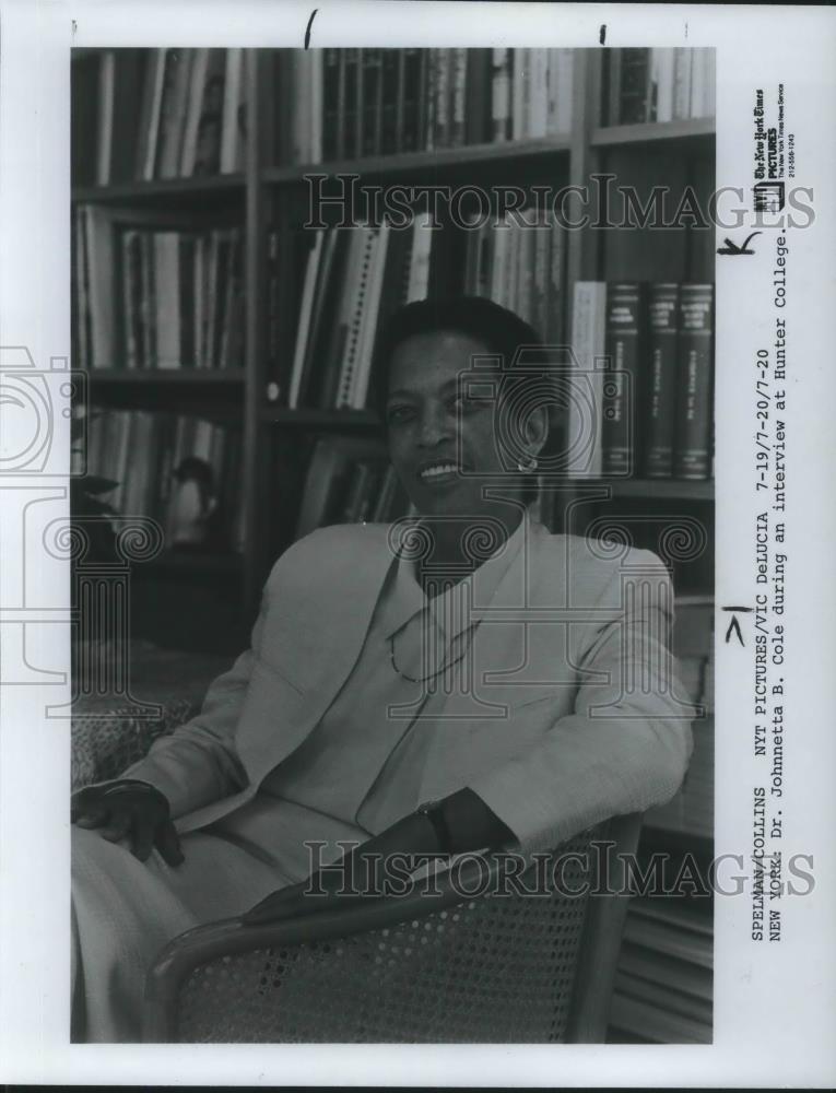 1987 Press Photo Dr Johnneta B Cole - cvp03237 - Historic Images