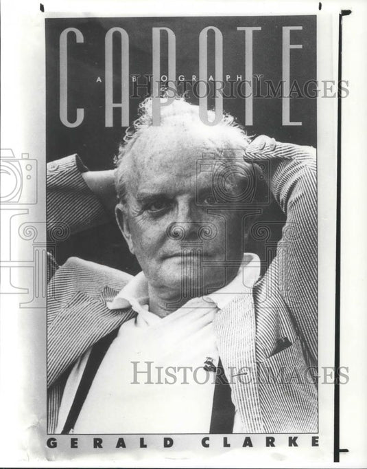 1988 Press Photo Capote Book About Truman Capote by Gerald Clarke - cvp08333 - Historic Images