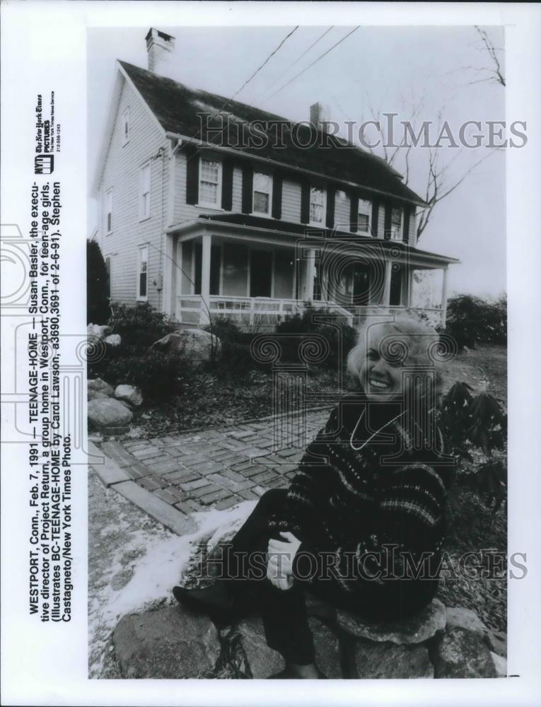 1991 Press Photo Susan Basler Executive Director Project Return Group Home - Historic Images