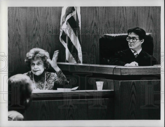 1980 Press Photo Dorothy Foldheim & Judge Richard McMongle - cvp18454 - Historic Images