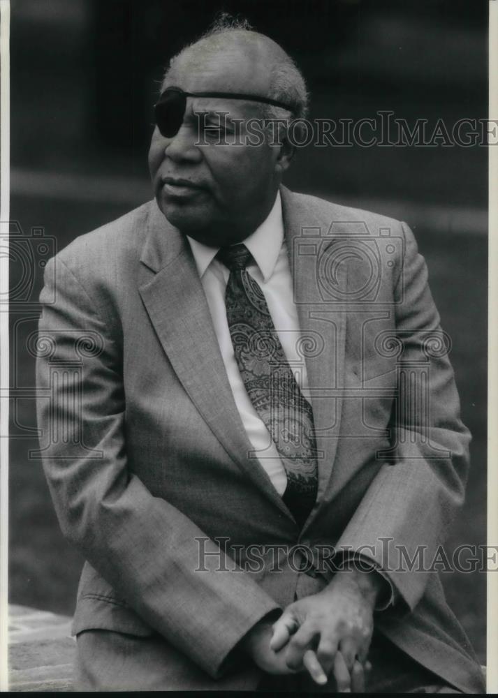 1990 Press Photo James Farmer History Professor - cvp12870 - Historic Images