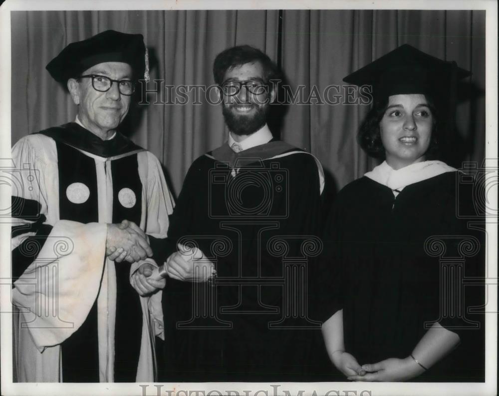 1978 Press Photo Rabbi Gerson D. Cohan, Rabbi Gary Greone and Miridm Stadtler - Historic Images