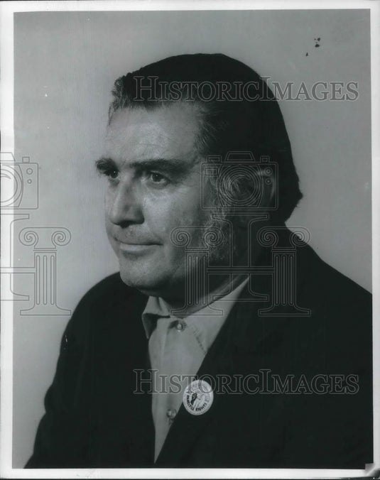 1971 Press Photo George R. Edwards Employee Lorain-Guyahoga Works US Steel Corp - Historic Images