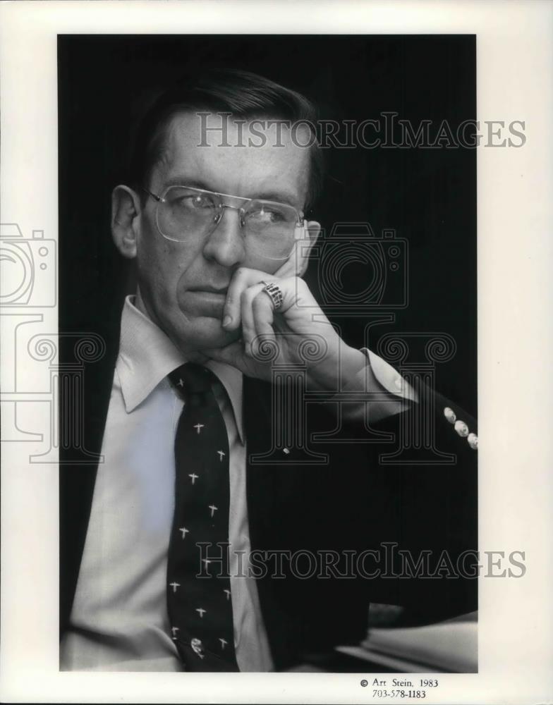 1983 Press Photo Dr. Arthur Hull Hayes Commissioner of FDA Washington D.C. - Historic Images