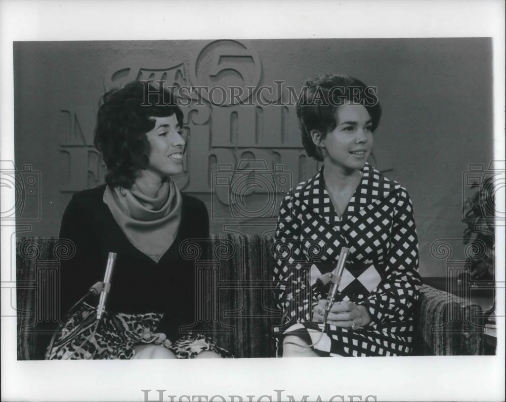 1972 Press Photo Julie Nixon Eisenhower on Fred Griffith's Morning Exchange - Historic Images