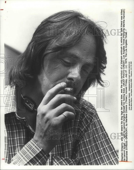 1979 Press Photo Stephen Gregory Vietnam War Veteran Ambush Survivor - cvp14185 - Historic Images