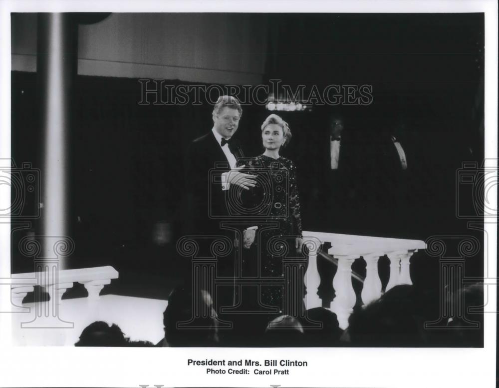 1997 Press Photo President Bill Clinton and First Lady Hillary Clinton - Historic Images