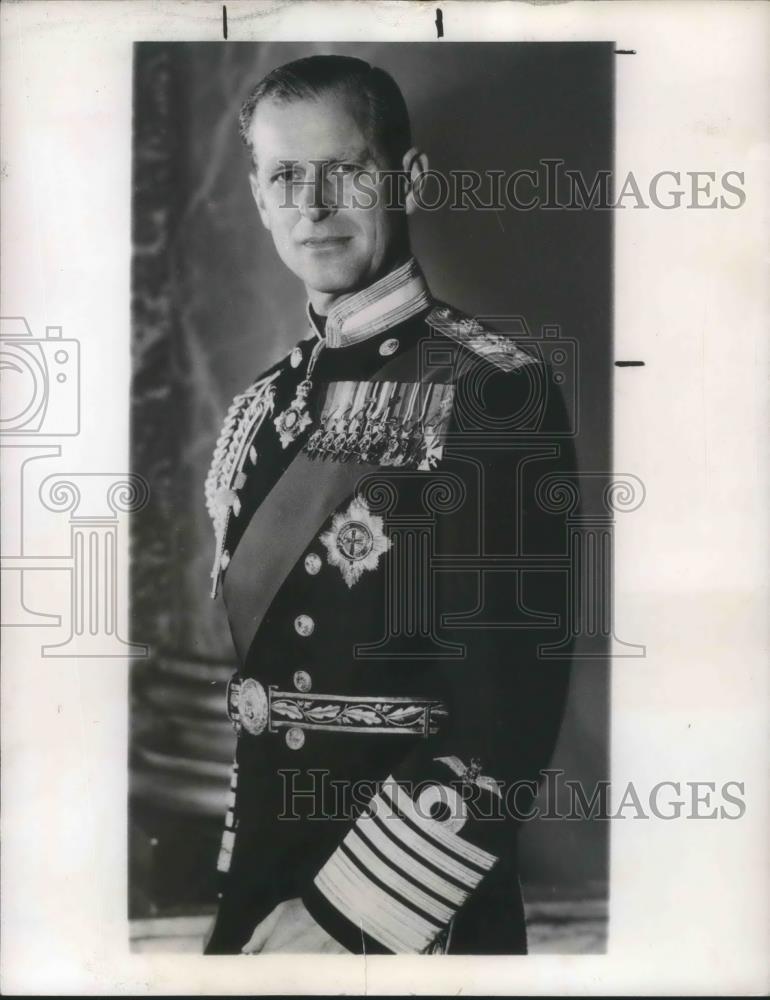 1961 Press Photo Prince Philip Full Dress Admiral of the Fleet Britain - Historic Images