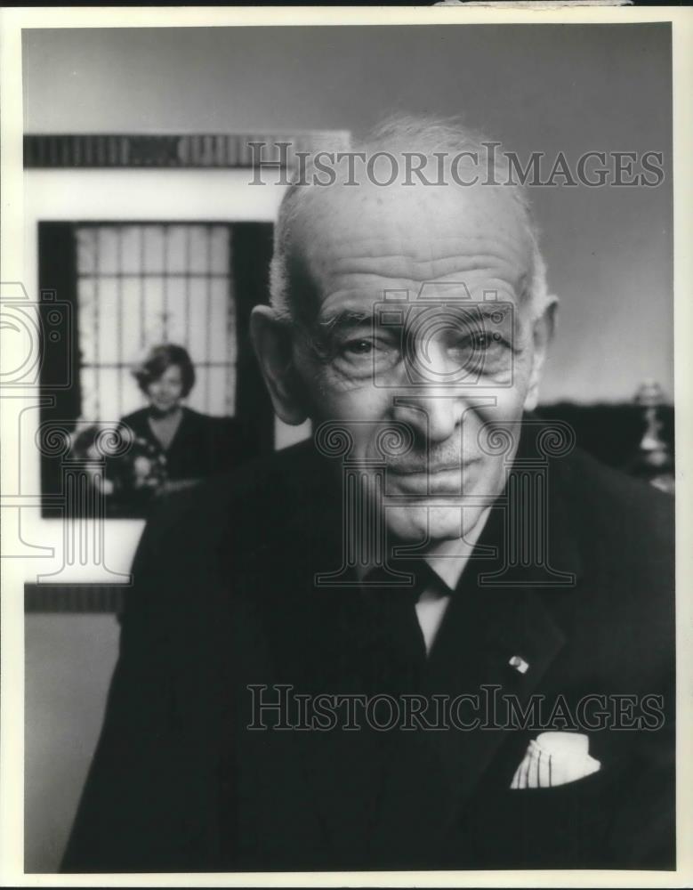 1979 Press Photo Georges F. Doriot American Venture Capitalist Founder INSEAD - Historic Images