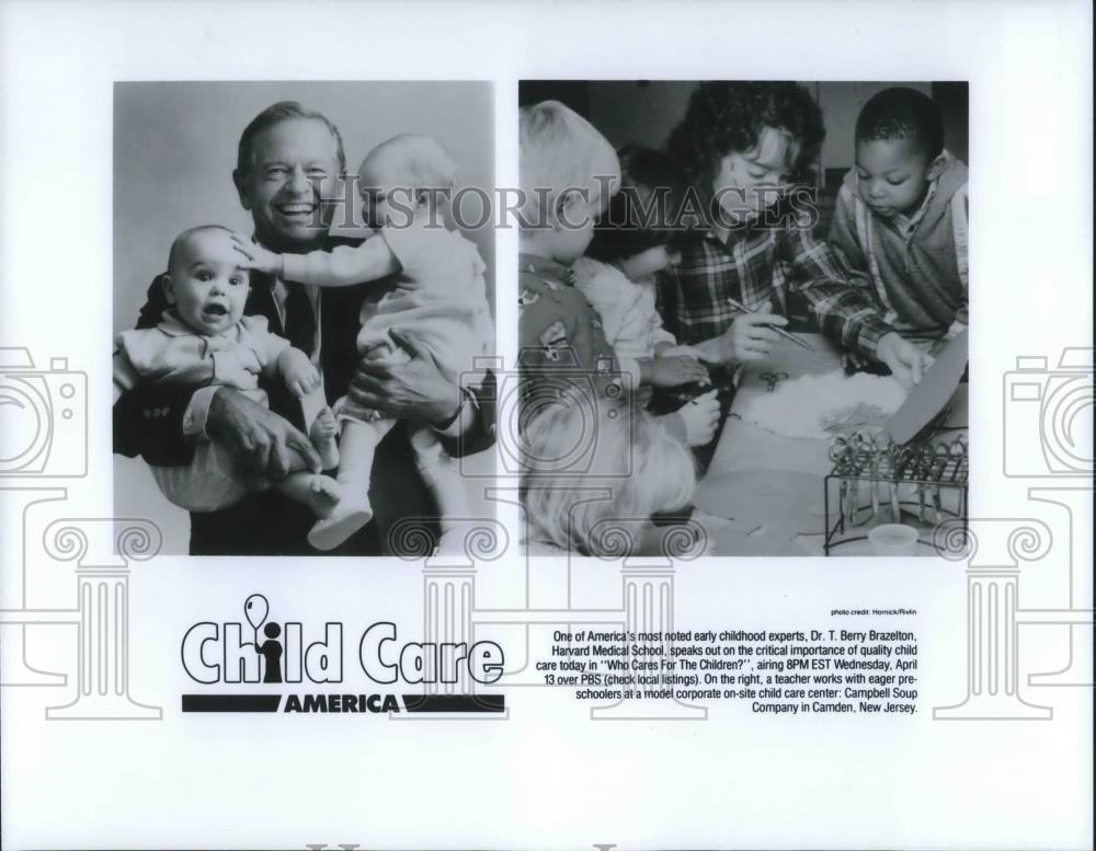 Press Photo Dr. T. Berry Brazelton on Who Cares for the Children TV Show - Historic Images