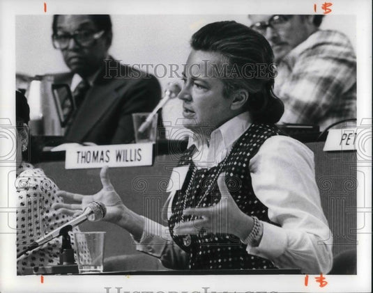 1975 Press Photo Nancy Hanks Director National Endowment for the Arts - Historic Images