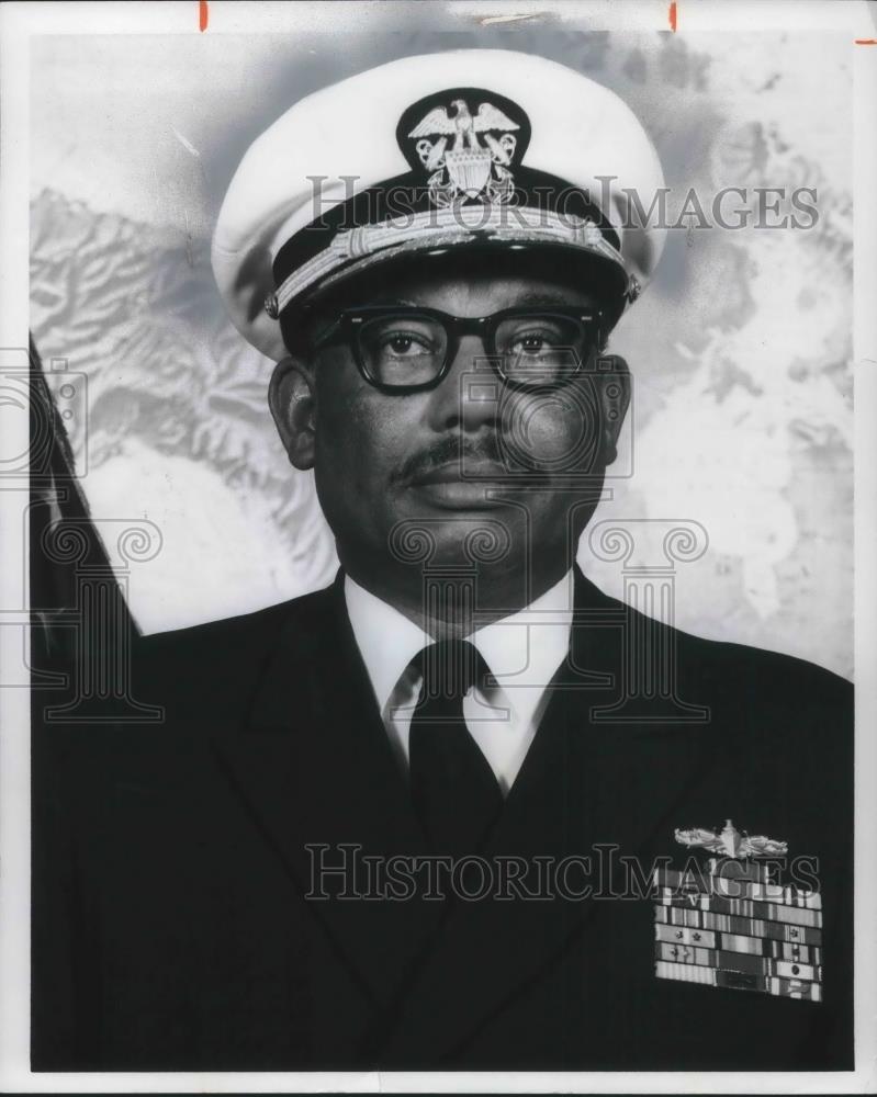 1976 Press Photo Rear Admiral Samuel Lee Gravely Jr - cvp13927 - Historic Images